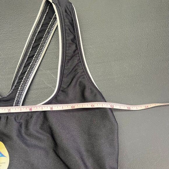 Speedo Stretch Racerback Moderate Black One Piece Swimwear Womens Size 12 NWT - Picture 14 of 16